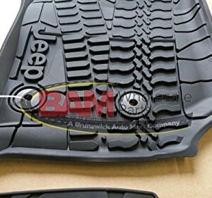 2016-2017 Jeep Wrangler 4 Door Unlimited Slush Mats Front and Rear Set of 3 OEM Mopar