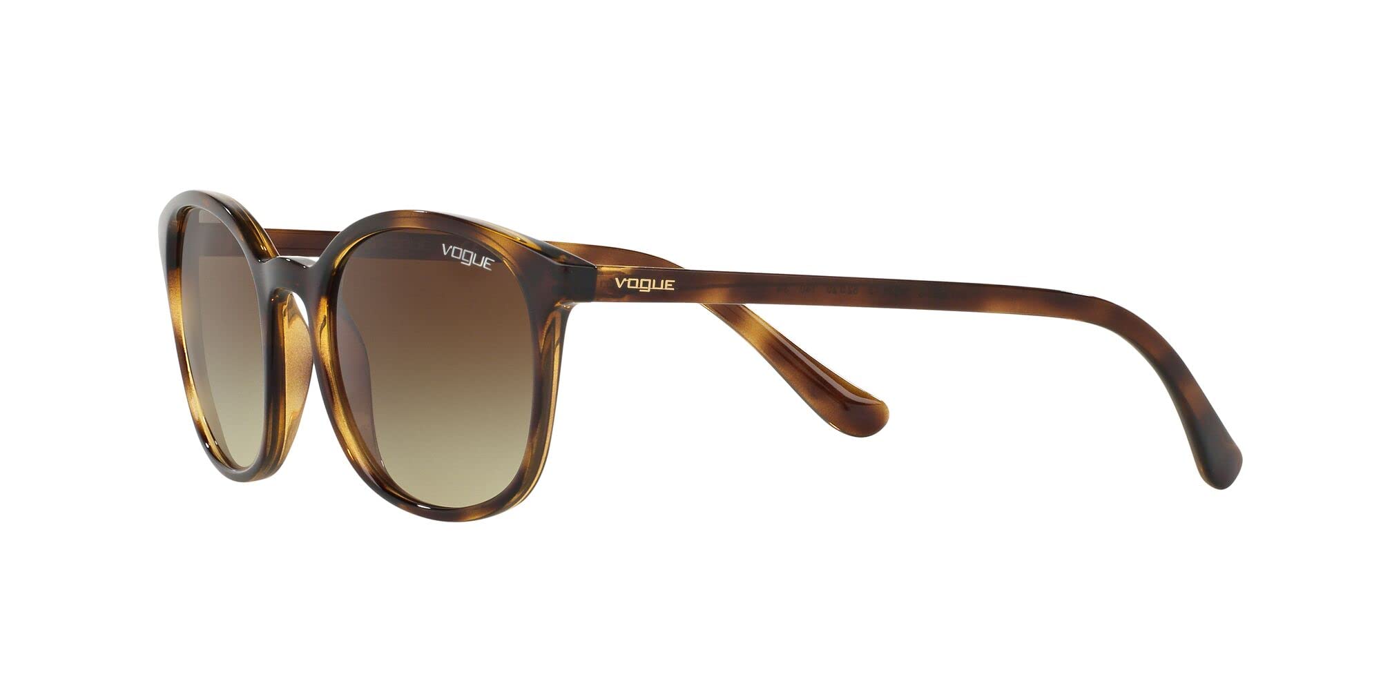 Vogue Eyewear Women's VO5051S Square Sunglasses, Dark Havana/Brown Gradient, 52 mm