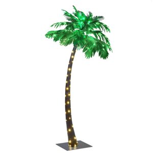 LIGHTSHARE JT-DC240V0250-CLightshare Lighted Palm Tree, Large - ZLS7FT, 7-Feet,Green