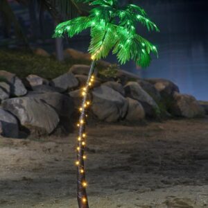 LIGHTSHARE JT-DC240V0250-CLightshare Lighted Palm Tree, Large - ZLS7FT, 7-Feet,Green