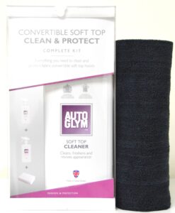 autoglym convertible soft top clean & protect complete kit + free towel