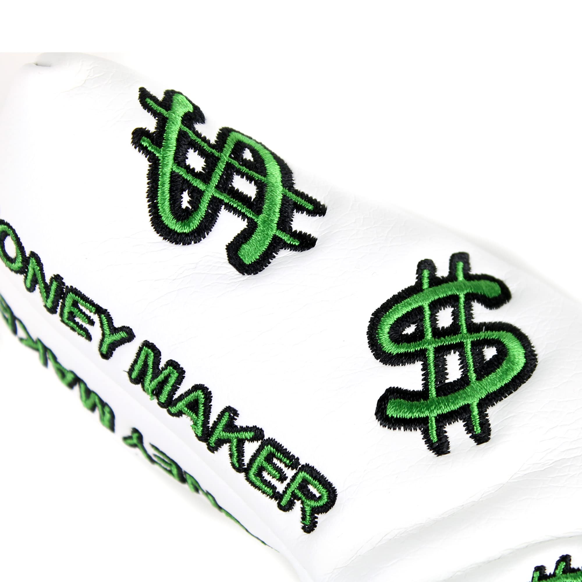 CNC GOLF MONEY MAKER White Putter Cover Magnetic Headcover for Scotty Cameron Taylormade Odyssey Blade