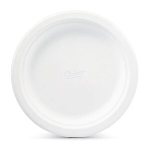 chinet classic white, round all occasion fiber plates, 8.75 inch, 100 count