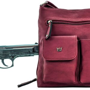 Purse King Colt Red Concealed Carry Handbag