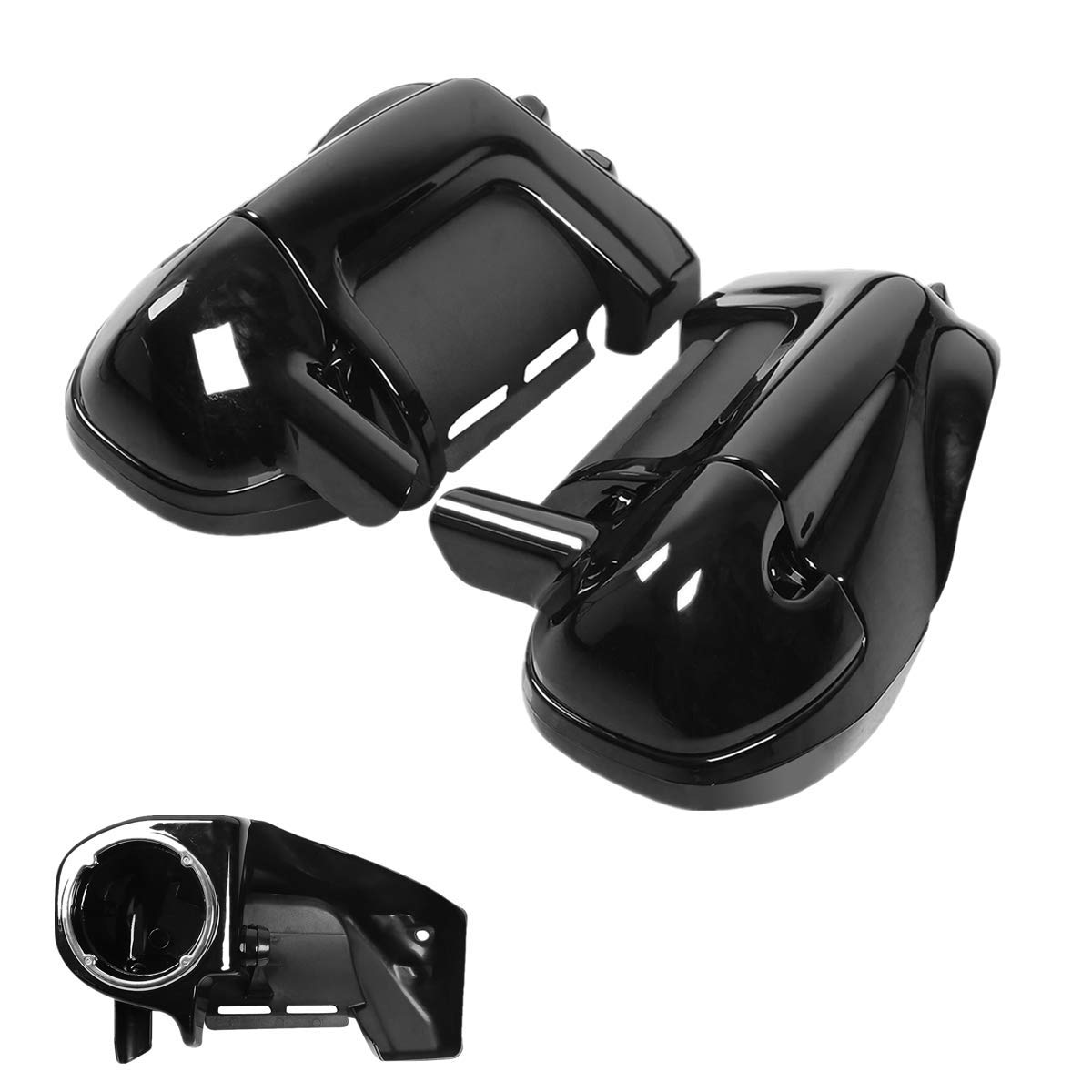 XFMT Lower Vented Leg Fairings W/ 6.5" Speaker Box Pods for Harley Touring 1983-2013 Road King Electra Street Glide Ultra Classic