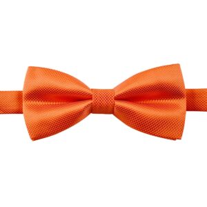 Alizeal Mens Solid Mini Squares Formal Banded Pre-tied Bow Ties Set-Orange