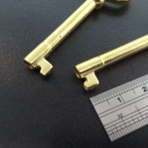 Grandfather Clock Door Key set of 2 in Brass Finish for Howard Miller