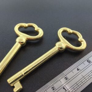 Grandfather Clock Door Key set of 2 in Brass Finish for Howard Miller