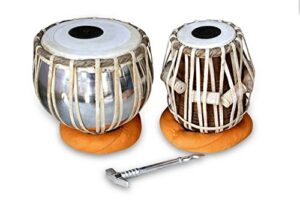 tabla drum set, handmade professional quality iron tabla drum set, iron bayan sheesham wood dayan tabla, great sound with tunnig hammer, cushiona & cover