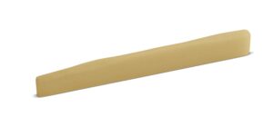 bone saddle – fits many post-1996 martin® guitars – 11 mm height - wave compensated - unbleached