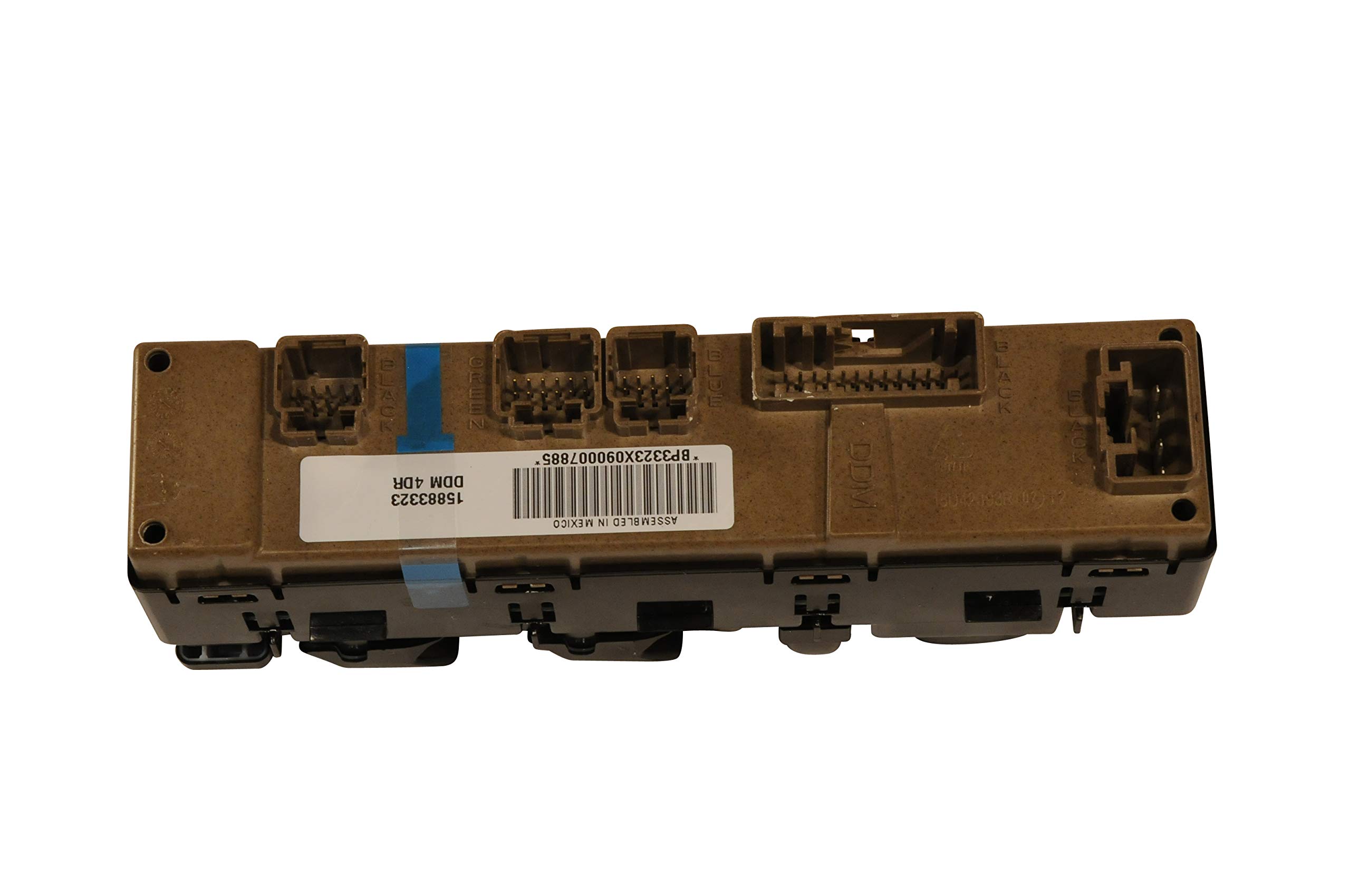 GM Genuine Parts 15883323 Front Driver Side Door Lock and Window Switch with Mirror Switch and Module