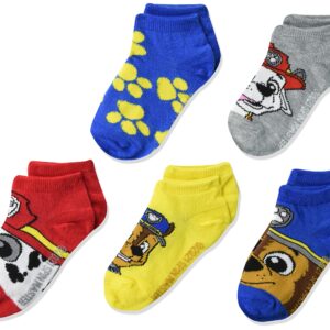 Nickelodeon boys Paw Patrol 5 Pack Shorty Casual Sock, Assorted Big Face, Shoe Size 4-8 US