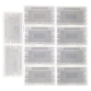 ninthseason 10 pcs/lot clear plastic game cartridge card box case cover for game boy gba sp gbm