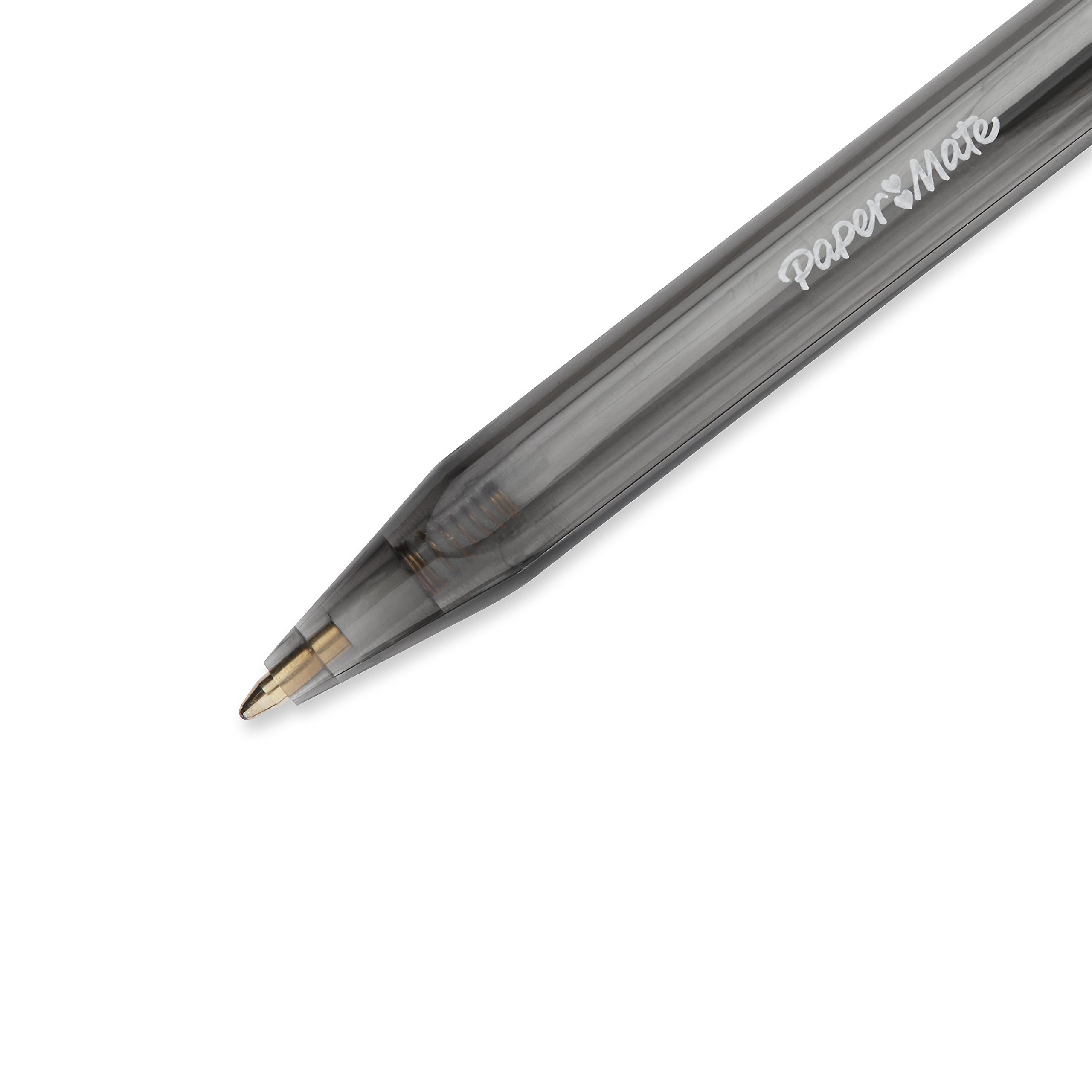 Paper Mate InkJoy 100RT Retractable Ballpoint Pens, Medium Point, Black, Box of 12 (1951254)