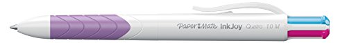 Paper Mate InkJoy Quatro Retractable Ballpoint Pen, Medium Point, Bright Ink Colors, 1 Pack (1945904)