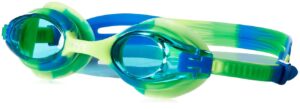 tyr big swimple tie dye goggles, blue/green/blue, one size