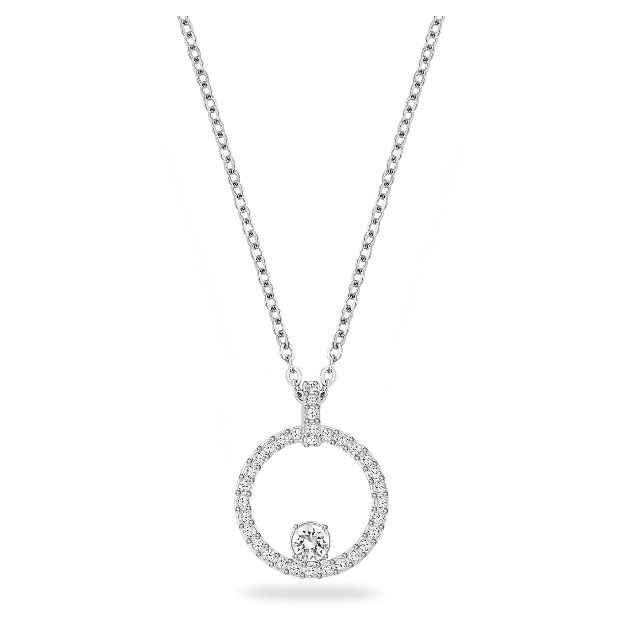 SWAROVSKI Creativity Women's Pendant, Circular, White, Rose gold-tone plated