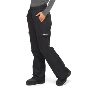 Arctix Women's Lumi Pull Over Fleece Lined Cargo Snow Pants, Black, Large