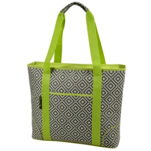 picnic at ascot extra large insulated cooler bag - 30 can tote- designed & quality approved in usa