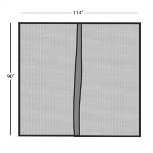 Pure Garden One Car Garage Door Screen – Heavy-Duty Weighted Mesh Curtain with Magnetic Closure for Mosquito, Insect, and Sun Protection