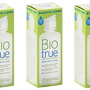 Bausch and Lomb Bio True Multi-Purpose Solution 2 Oz Travel Size (Pack of 3)