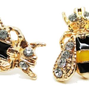 Bumble Bee Stud Post Earrings - New - Pair!