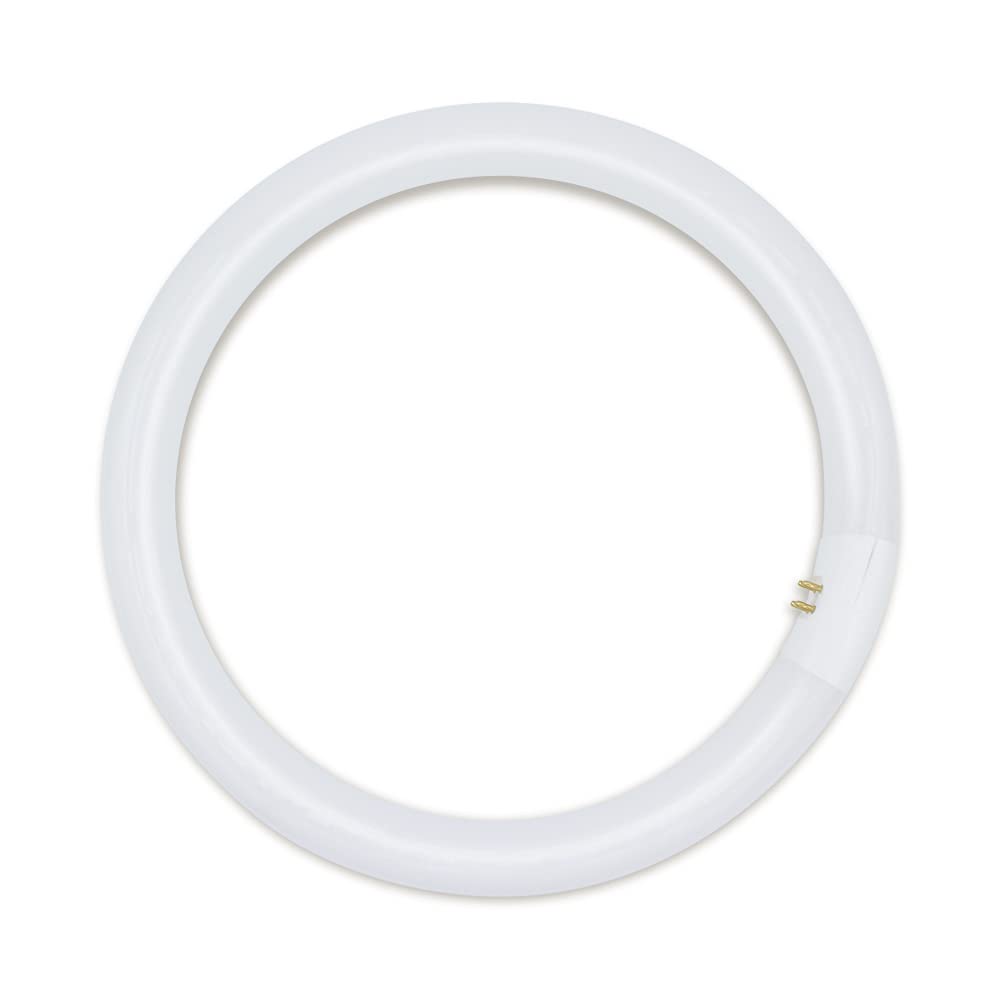 Technical Precision FC12T9 32W Circline Bulb Replacement for GE FC12T9/KB 12 Inch Fluorescent Circular Light Bulb with 4-Pin G10q-4 Base - 15000 Hours - 3000K Warm White - 1950 Lumens - CRI 52