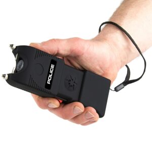 POLICE Stun Gun TW10 - Heavy Duty with LED Flashlight Siren Alarm