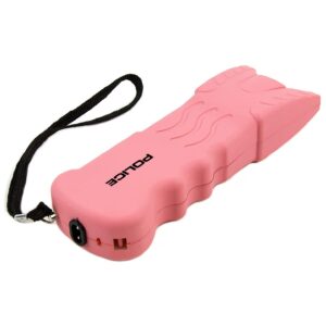 POLICE 916 Stun Gun with LED Flashlight, Pink