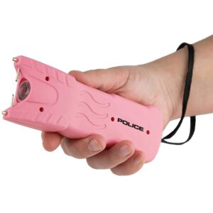 POLICE 916 Stun Gun with LED Flashlight, Pink