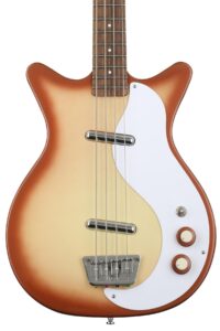 danelectro '59dc long scale bass guitar - copper burst