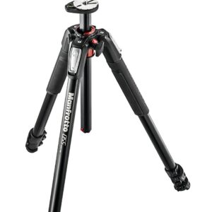 ZAYKIR Manfrotto MK055XPRO3-3W 055 Kit Aluminium 3-Section Horizontal Column Tripod with 3-Way Head and Two Quick Release Plates for The RC2 Rapid Connect Adapter