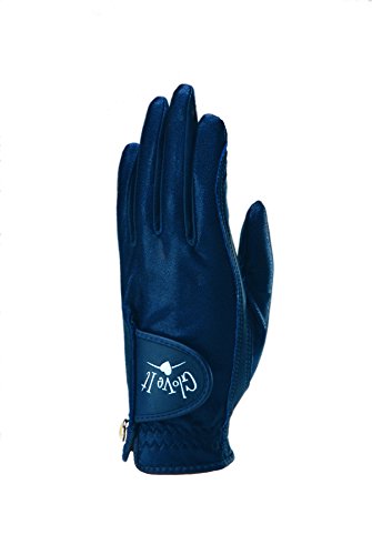 Glove It Women's Golf Glove, Left Hand, Large, Navy Clear Dot