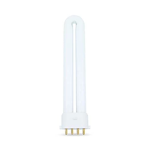 Technical Precision 9 Watt Self Ballasted U Shaped 4 Pin Compact Fluorescent Light Bulb Replacement for Kandolite 96500 Light Bulb T4 CFL 4 Pin Bulbs with 2G7 Base - 6500K - 8000 Hours - 1 Pack