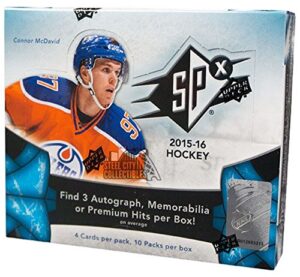 2015-16 upper deck spx hobby hockey box