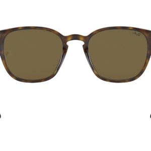 Ray-Ban RB4258 Square Sunglasses, Light Havana/Dark Brown, 50 mm