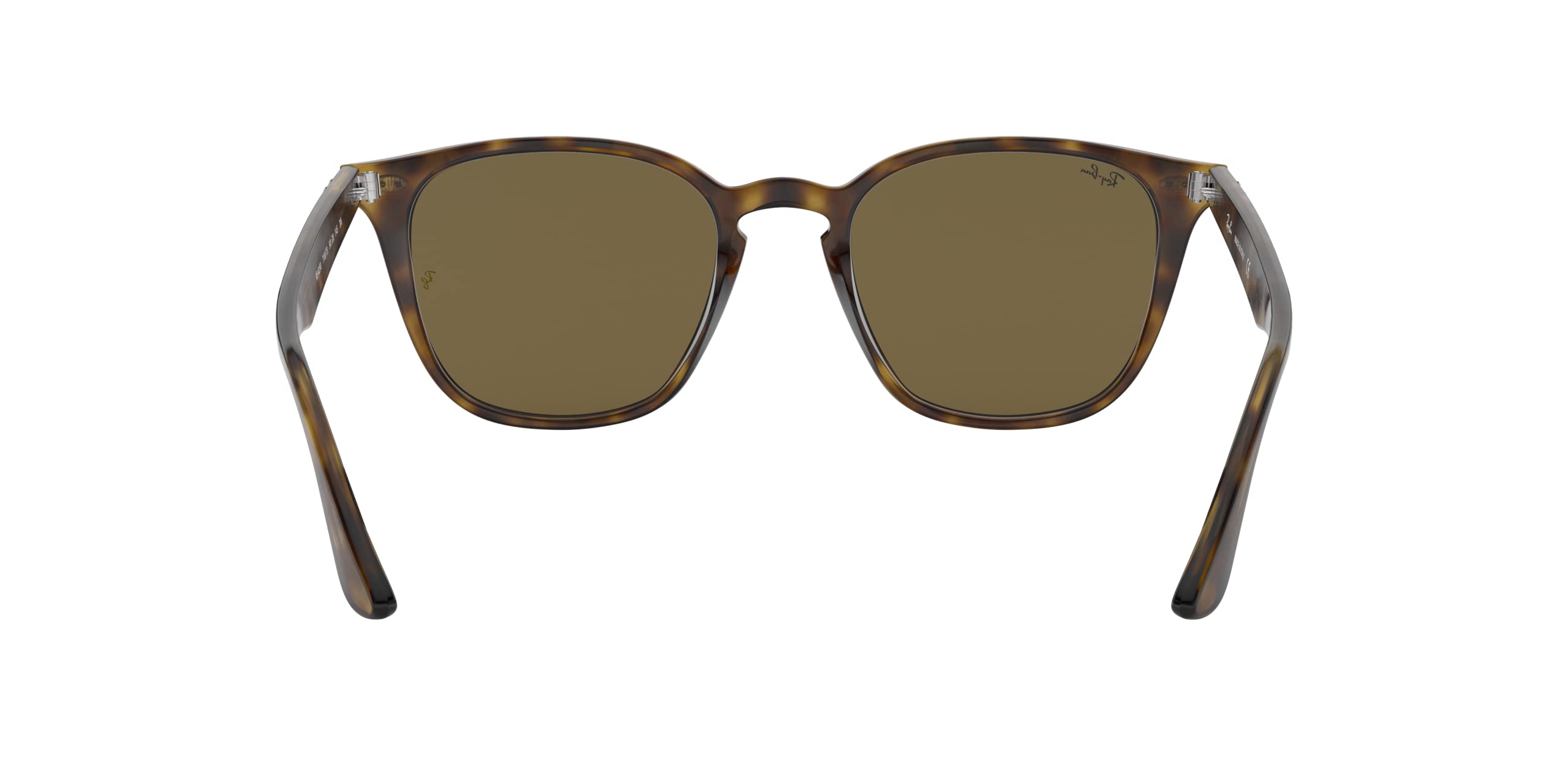 Ray-Ban RB4258 Square Sunglasses, Light Havana/Dark Brown, 50 mm