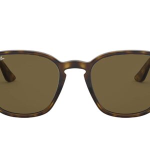 Ray-Ban RB4258 Square Sunglasses, Light Havana/Dark Brown, 50 mm