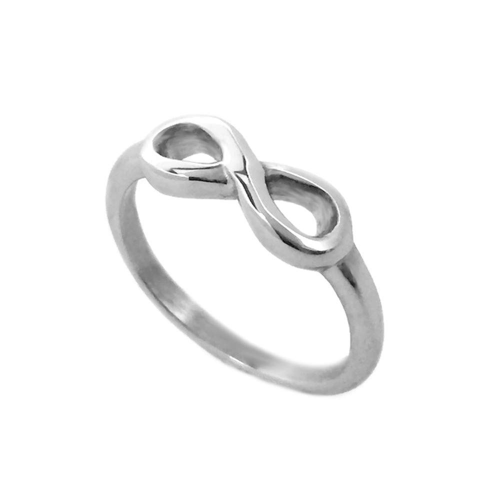 Loralyn Designs Stainless Steel Infinity Knot Promise Ring Jewelry for Sensitive Skin (Size 9)