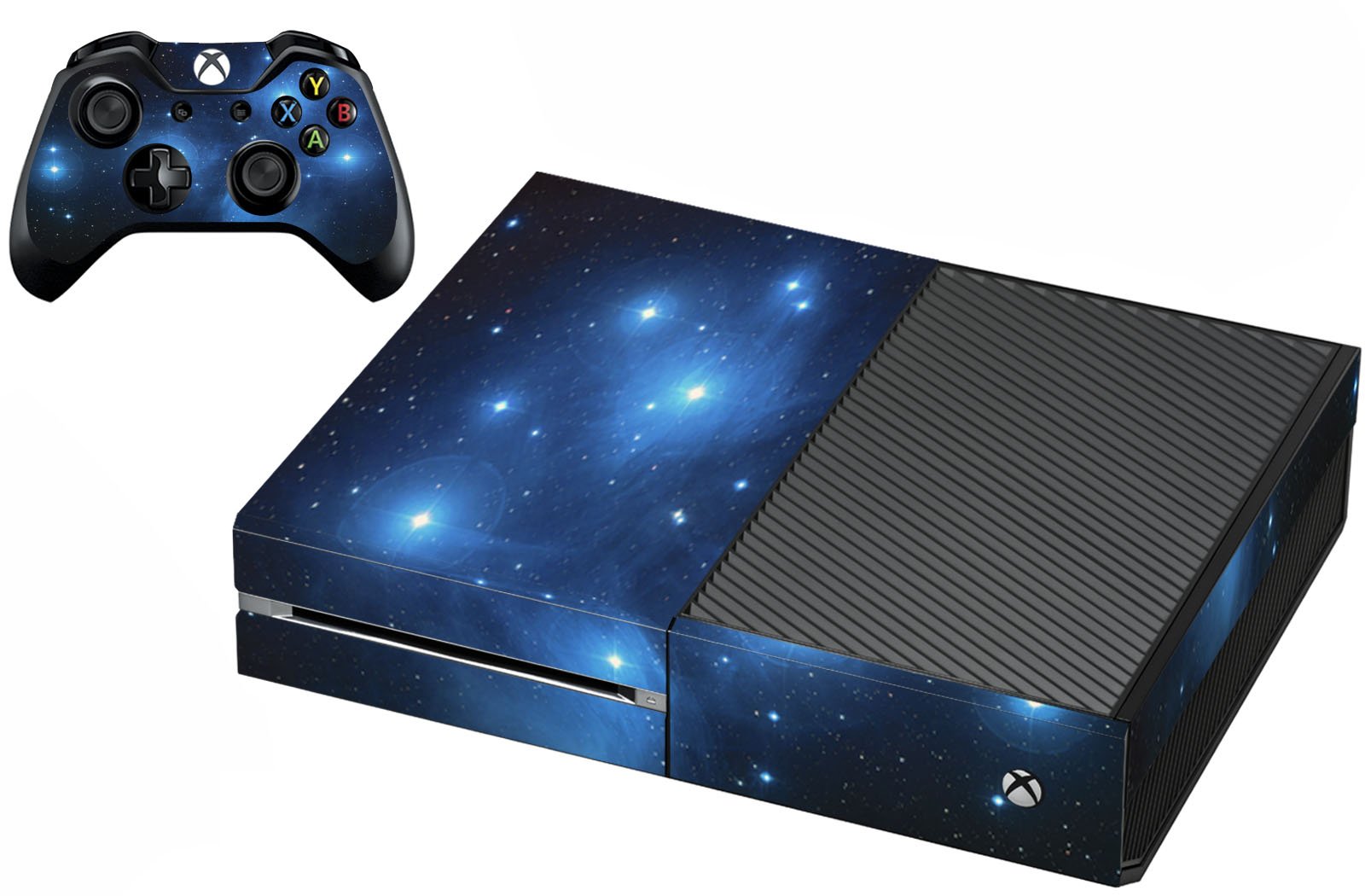 VWAQ Game Skins Designed to Fit Xbox One System and Controller - Galaxy Print Design - XGC1