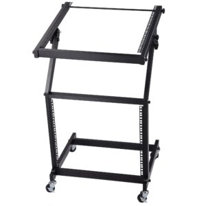 aw 9ux dj mixer stand rack mount stage cart audio rack music equipment studio party show