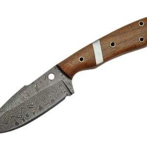 Szco Supplies Damascus Walnut/Pearl Hunting Knife