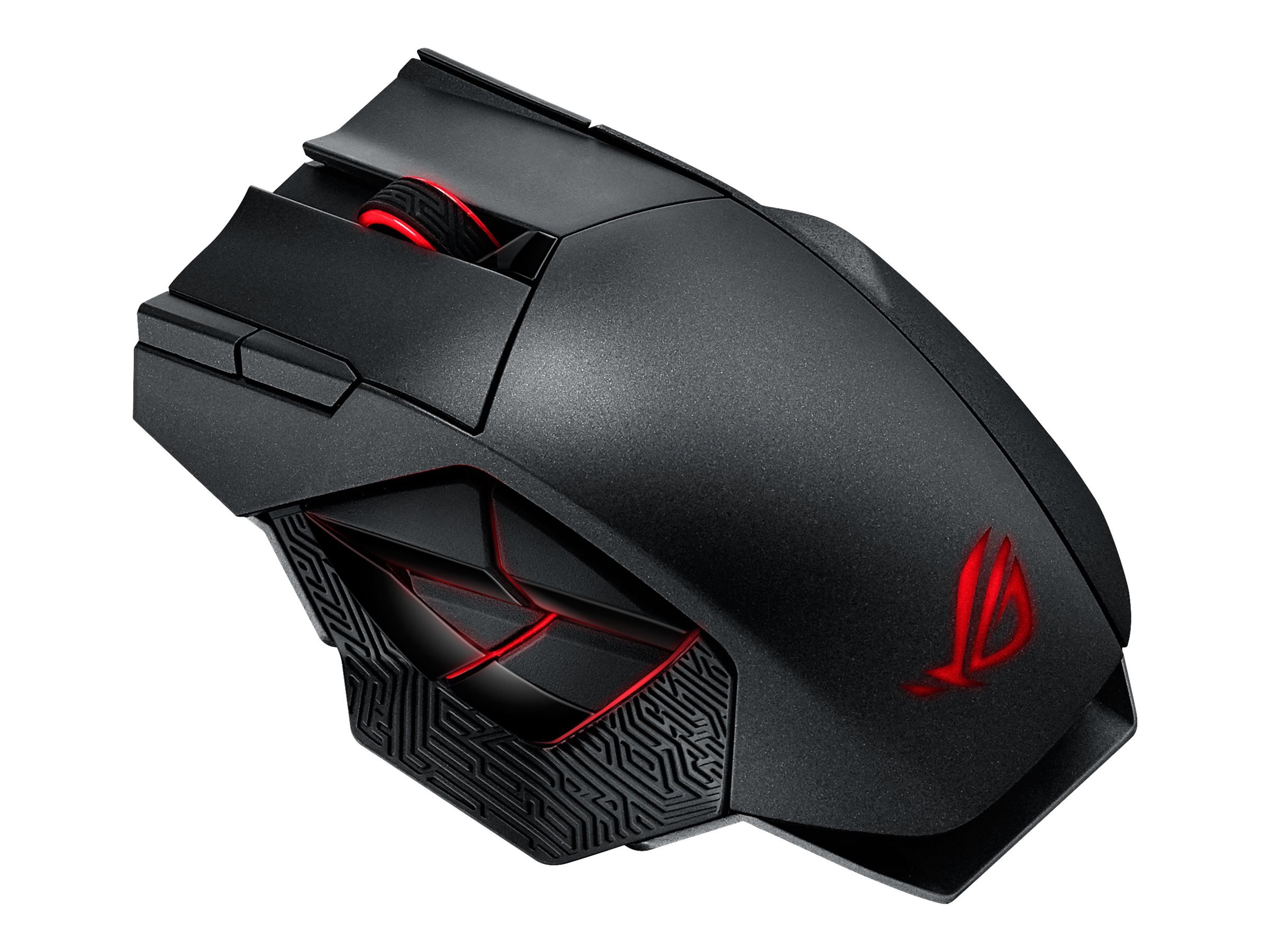 ASUS RGB Laser Gaming Mouse - ROG Spatha | Wireless/Wired Gaming Mouse for PC | for Right-Handed Gamers | 8200 DPI Laser Sensor | Ultra-Precise Mouse Tracking for MMO Games | 3D Printer Friendly