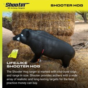 Field Logic-Shooter 3D Archery Hog Target, Black, One Size