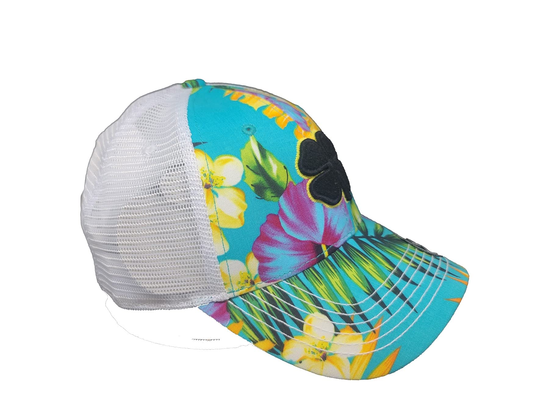 Black Clover Island Lu 5 - Black/Yellow/Tropical/White Mesh - Adjustable