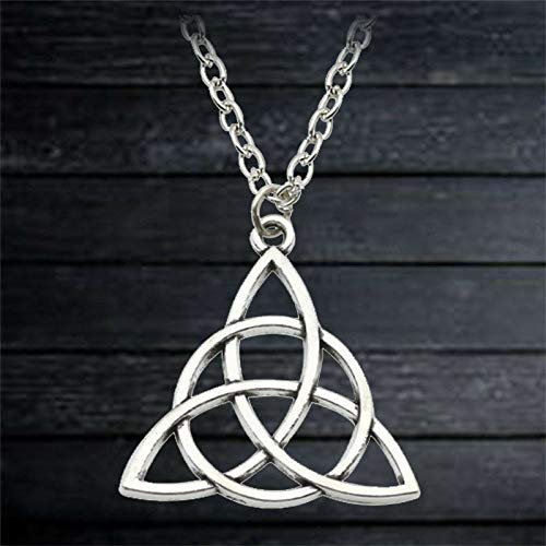 Silver Celtic Knot Triquetra Pendant Necklace // Alternative // Pagan // Charmed