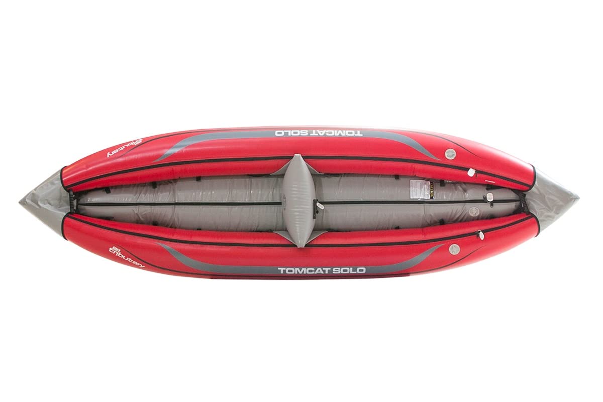 AIRE Tributary Tomcat Solo Inflatable Kayak, Red, 87120.03.101