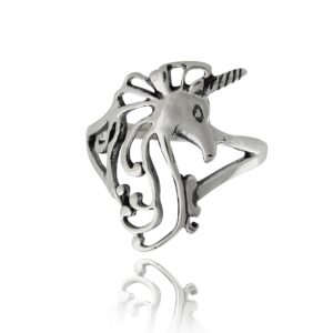 fashionjunkie4life sterling silver unicorn ring, sizes 5-10, fantasy fairy tale jewelry (10)