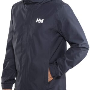 Helly Hansen Men's Dubliner Waterproof Windproof Breathable Rain Coat Jacket, 597 Navy, 3X-Large