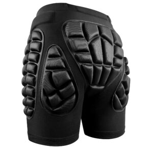 soared 3d protection hip butt eva paded short pants protective gear guard impact pad ski ice skating snowboard black xs